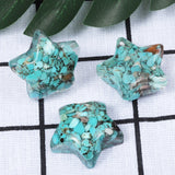 1Pc Orgone Starry Star Pocket Stone, Reiki Healing Polished Carved Crystal Palm Worry Stone for Anxiety Stress, Peridot