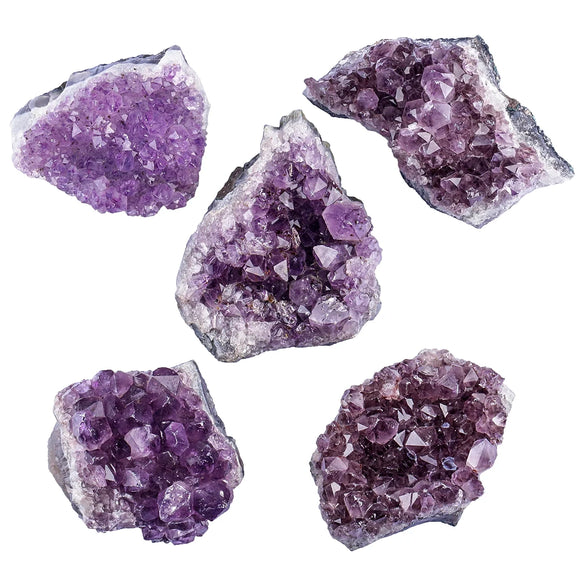 400g Natural Amethyst Cluster Healing Rough Gemstone Mineral Specimen Chakra Balancing For Home Decoration