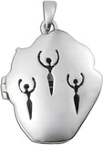 Sterling Silver Goddess Cerridwen Aromatherapy Locket