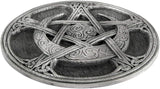 Pewter Moon Pentacle Altar Tile Paten