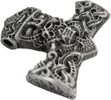 Large Pewter Mammen Style Thor's Hammer Pendant