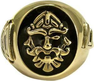 Large Bronze Norse Odin Valknut Ring (Sizes 5-15)