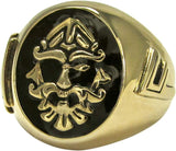 Large Bronze Norse Odin Valknut Ring (Sizes 5-15)