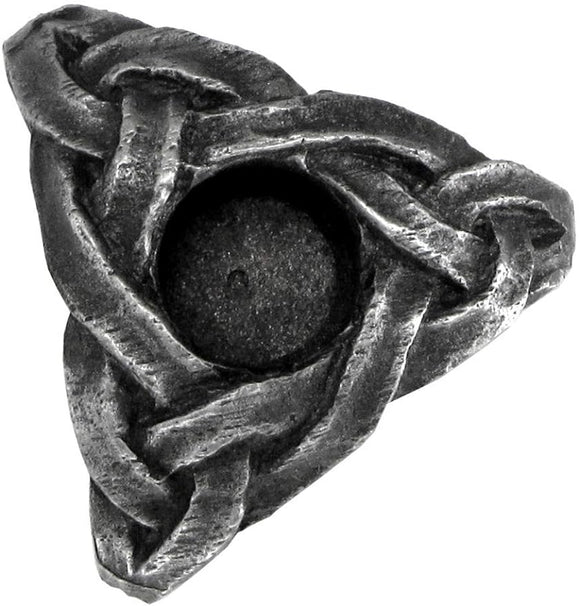 Pewter Mini Triskelion Celtic Knot Chime Candle Holder