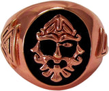 Large Copper Runic Odin Norse Ring (Size 5-15)