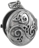 Sterling Silver Celtic Knotwork Swirl Locket