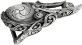 Pewter Celtic Knot Raven Belt Buckle