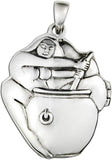 Sterling Silver Goddess Cerridwen Aromatherapy Locket