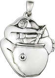 Sterling Silver Goddess Cerridwen Aromatherapy Locket