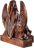 Moon Goddess Statue Wood Finish