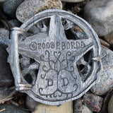 Pewter Cernunnos Celtic Horned God Belt Buckle