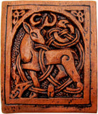 Celtic Stag Wall Plaque - Wood Finish