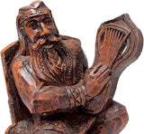 Seated Bragi Statue Norse God of Bards and Poetry