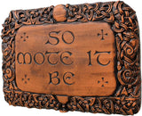 So Mote It Be Plaque - Wood Finish