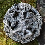 Pewter Cernunnos Celtic Horned God Belt Buckle