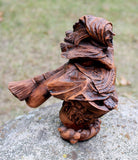 Baba Yaga Statue - Wood Finish