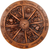 Wheel of the Year Plaque Wood Finish