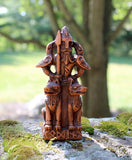 The All-Father Norse God Odin Figurine - Wood Finish