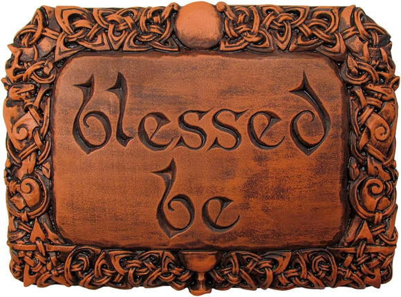 Blessed Be Plaque - Wood Finish