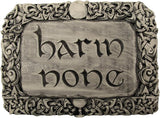 Harm None Plaque - Wood Finish