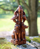 The All-Father Norse God Odin Figurine - Wood Finish