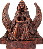 Moon Goddess Statue Wood Finish