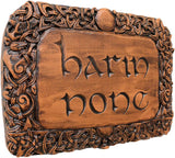 Harm None Plaque - Wood Finish