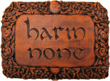 Harm None Plaque - Wood Finish