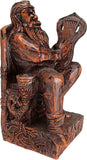 Seated Bragi Statue Norse God of Bards and Poetry