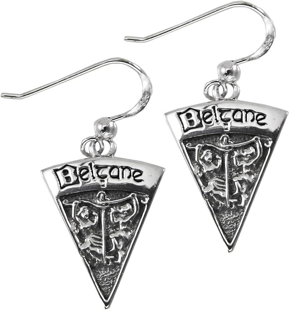 Sterling Silver Beltane Wiccan Sabbat Dangle Earrings