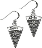 Sterling Silver Yule Wiccan Holiday Sabbat Dangle Earrings