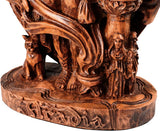 Aradia Statue Goddess of Witchcraft Statue in Wood Finish
