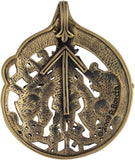 Bronze Norse God Tyr Pendant; 1.5 Inch Diameter