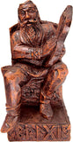 Seated Bragi Statue Norse God of Bards and Poetry