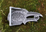 Pewter Celtic Knot Raven Belt Buckle