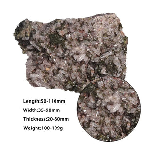 Healing Rough Epidote Crystal Quartz Natural Gemstone Minerals Specimen For Home Decor 100-299g