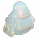 1.5" Happy Buddha Carved Statue Pocket Stone Healing Crystal Specimen Figurine Decor