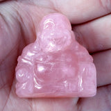 1.5" Happy Buddha Carved Statue Pocket Stone Healing Crystal Specimen Figurine Decor