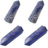 4 Pcs Healing Crystal Wands Single Self Stand Point 6 Faceted Reiki Stone for Meditation Therapy Decor 1.88 inches