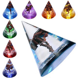 Healing Crystal Cone Orgone Energy Generator Handmade Tree of Life Home Decor for EMF Protection Yoga Meditation