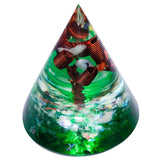 Healing Crystal Cone Orgone Energy Generator Handmade Tree of Life Home Decor for EMF Protection Yoga Meditation