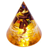 Healing Crystal Cone Orgone Energy Generator Handmade Tree of Life Home Decor for EMF Protection Yoga Meditation