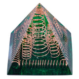 Healing Crystal Copper Wire Orgonite Pyramid Energy Generator Stone Figurine for Meditation Reiki Balancing