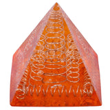 Healing Crystal Copper Wire Orgonite Pyramid Energy Generator Stone Figurine for Meditation Reiki Balancing