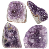 Irregular Natural Raw Amethyst Cluster Geode Druzy Mineral Specimen Reiki Healing Crystal Stone Room Decor Ornaments