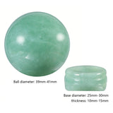 Natural Green Aventurine Ball Healing Crystal Stone Sphere With Stand For Table Decoration Home Ornaments