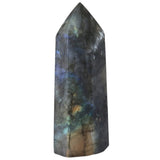 Natural Labradorite Crystal Stone Point Faceted Prism Wand Energy Reiki Healing Chakra 1.7"-2.9"