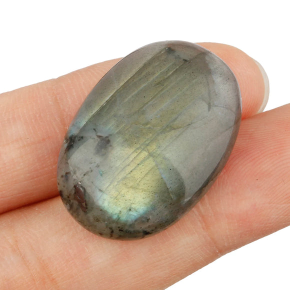 Natural Labradorite Rhodonite Picture Jasper Polished Oval Flatback Gem Stone For DIY Jewelry Accessories