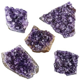 Natural Rough Amethyst Cluster Irregular Reiki Healing Mineral Specimen Home Decoration Crafts Decoration Ornament