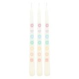 Set of 3 Chakra Balancing Taper Dinner Candles